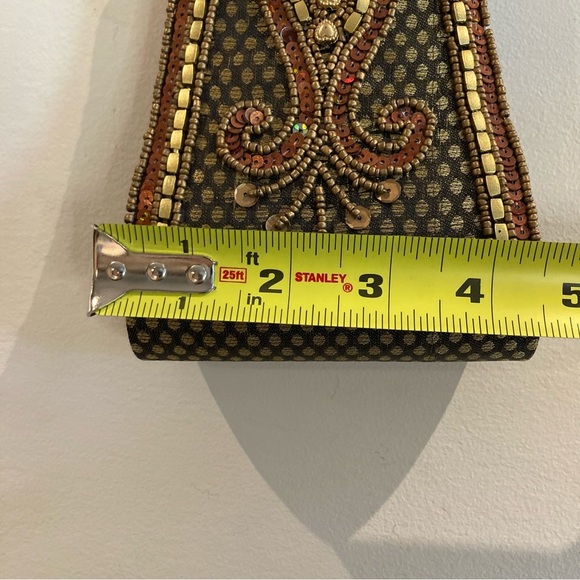 MINI Wristlet Bag Beaded and Sequin Evening Bag - Picture 4 of 10